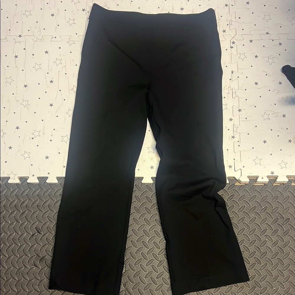 Spanx Black Straight-Leg Pants
